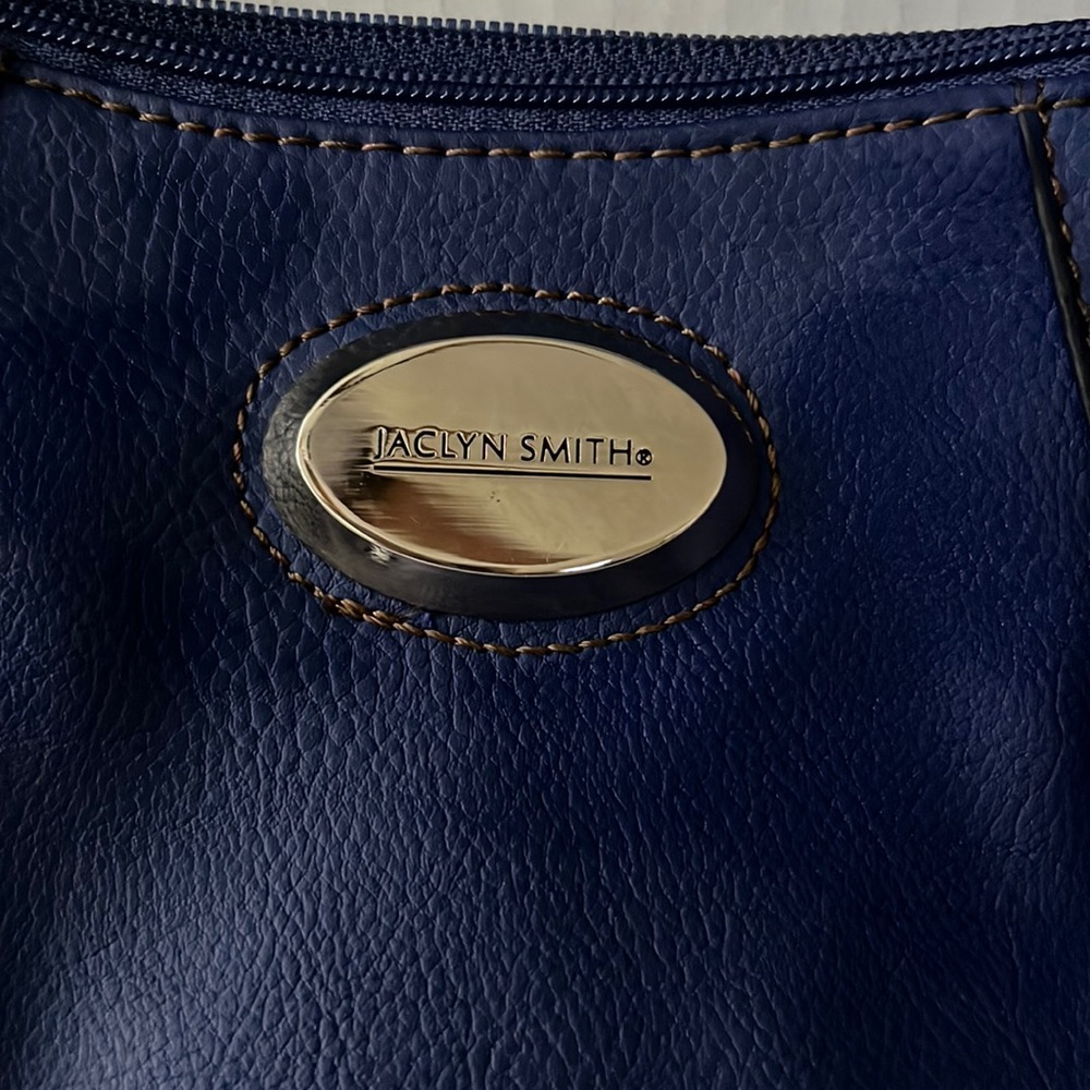 Jaclyn Smith bag royal blue clean condition braid style strap